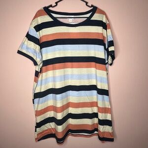 NWT Lularoe Liv Multicolor Striped Top